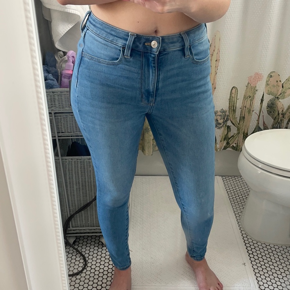 American Eagle super hi rise jegging